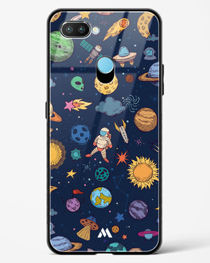 Space Frenzy Glass Case Phone Cover-(Realme)