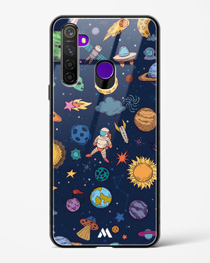 Space Frenzy Glass Case Phone Cover (Realme)