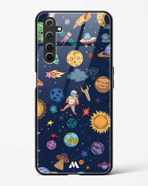 Space Frenzy Glass Case Phone Cover-(Realme)