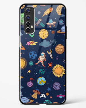 Space Frenzy Glass Case Phone Cover-(Realme)