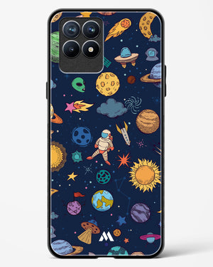 Space Frenzy Glass Case Phone Cover-(Realme)