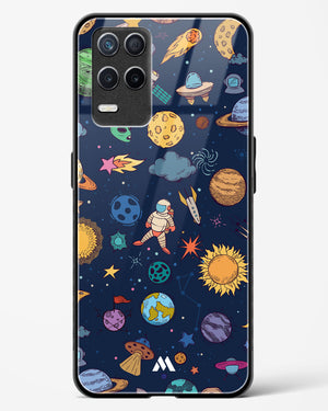 Space Frenzy Glass Case Phone Cover-(Realme)