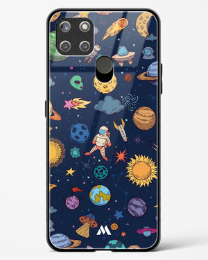 Space Frenzy Glass Case Phone Cover (Realme)