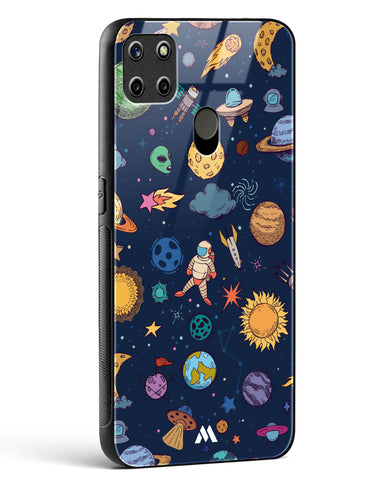 Space Frenzy Glass Case Phone Cover (Realme)