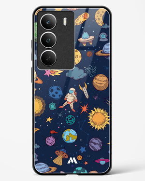 Space Frenzy Glass Case Phone Cover (Realme)