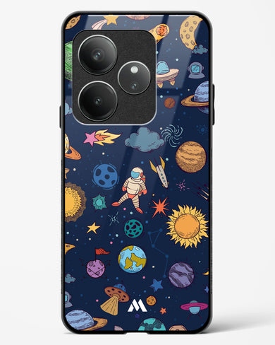 Space Frenzy Glass Case Phone Cover (Realme)