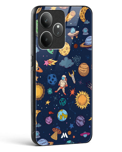 Space Frenzy Glass Case Phone Cover (Realme)