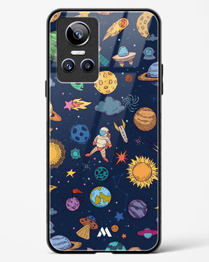 Space Frenzy Glass Case Phone Cover-(Realme)