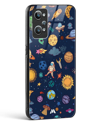 Space Frenzy Glass Case Phone Cover (Realme)