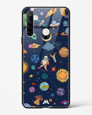 Space Frenzy Glass Case Phone Cover-(Realme)