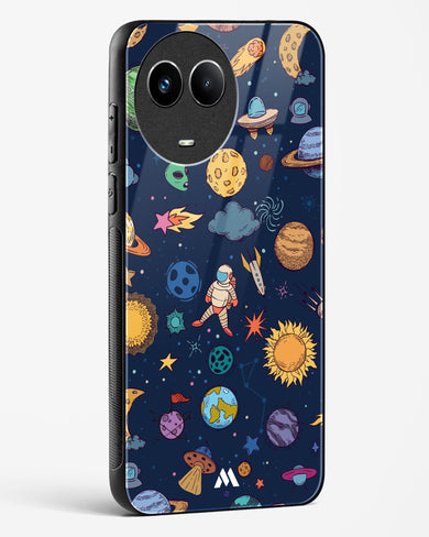 Space Frenzy Glass Case Phone Cover (Realme)