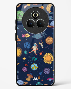 Space Frenzy Glass Case Phone Cover (Realme)