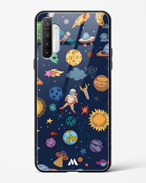 Space Frenzy Glass Case Phone Cover (Realme)