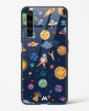 Space Frenzy Glass Case Phone Cover (Realme)