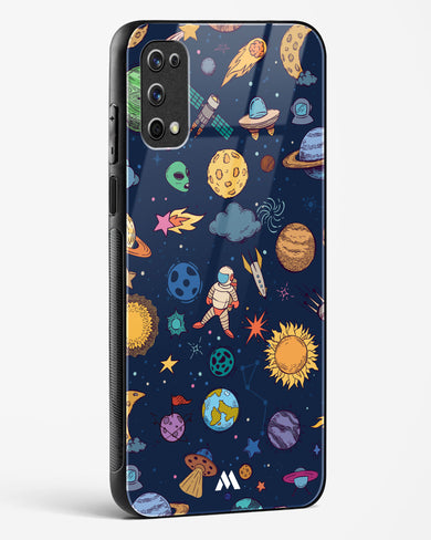 Space Frenzy Glass Case Phone Cover (Realme)