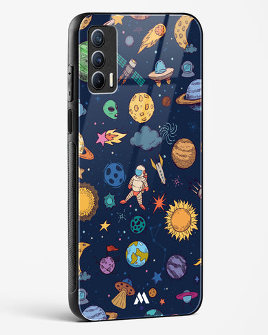 Space Frenzy Glass Case Phone Cover (Realme)