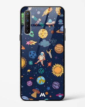 Space Frenzy Glass Case Phone Cover-(Realme)