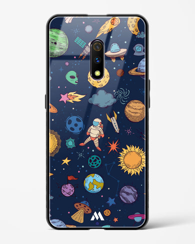 Space Frenzy Glass Case Phone Cover (Realme)