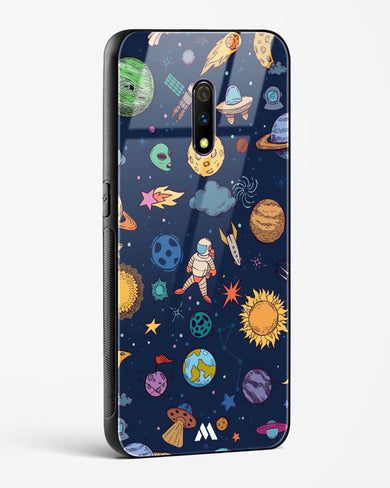 Space Frenzy Glass Case Phone Cover (Realme)