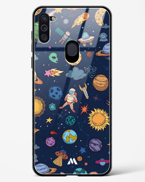 Space Frenzy Glass Case Phone Cover (Samsung)