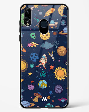 Space Frenzy Glass Case Phone Cover-(Samsung)