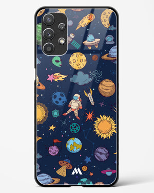 Space Frenzy Glass Case Phone Cover-(Samsung)