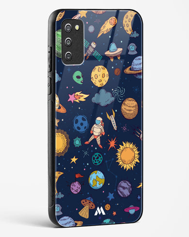 Space Frenzy Glass Case Phone Cover-(Samsung)