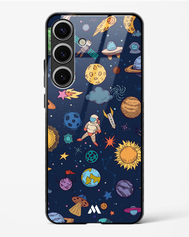 Space Frenzy Glass Case Phone Cover-(Samsung)