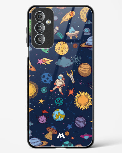 Space Frenzy Glass Case Phone Cover-(Samsung)