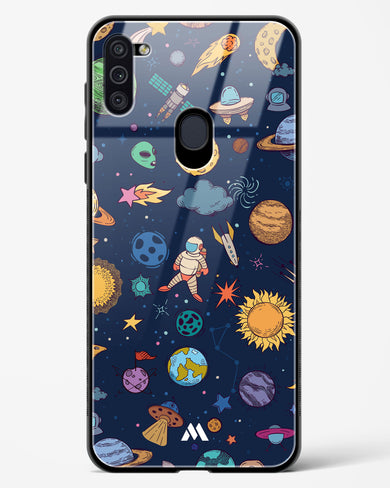 Space Frenzy Glass Case Phone Cover-(Samsung)