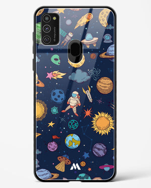 Space Frenzy Glass Case Phone Cover-(Samsung)