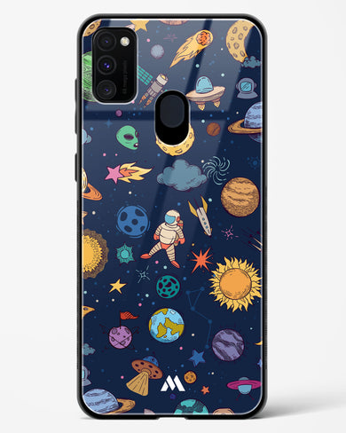 Space Frenzy Glass Case Phone Cover-(Samsung)