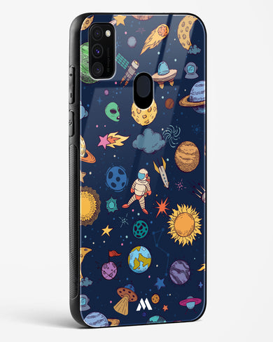 Space Frenzy Glass Case Phone Cover-(Samsung)