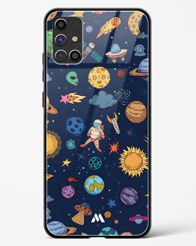 Space Frenzy Glass Case Phone Cover-(Samsung)