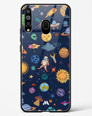 Space Frenzy Glass Case Phone Cover-(Samsung)