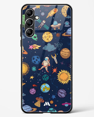 Space Frenzy Glass Case Phone Cover-(Samsung)