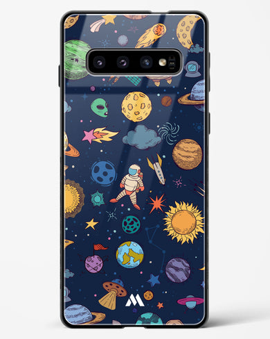 Space Frenzy Glass Case Phone Cover-(Samsung)