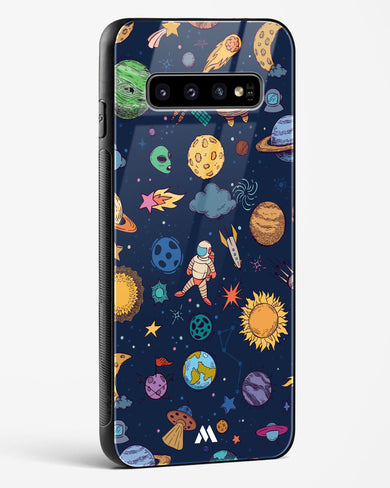 Space Frenzy Glass Case Phone Cover-(Samsung)