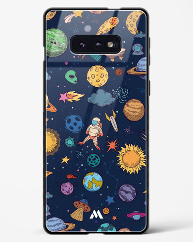 Space Frenzy Glass Case Phone Cover-(Samsung)