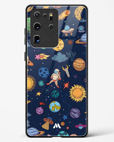 Space Frenzy Glass Case Phone Cover-(Samsung)