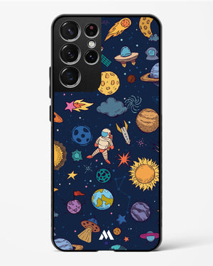 Space Frenzy Glass Case Phone Cover-(Samsung)