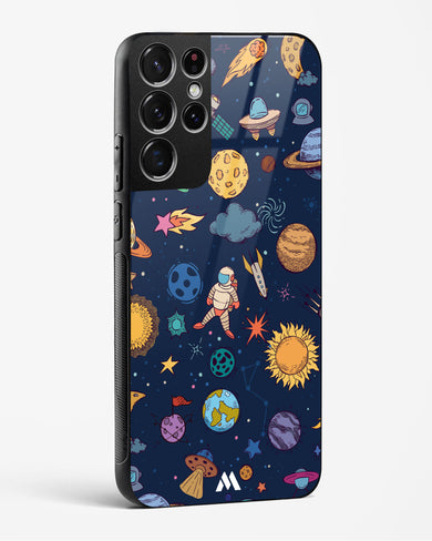 Space Frenzy Glass Case Phone Cover-(Samsung)