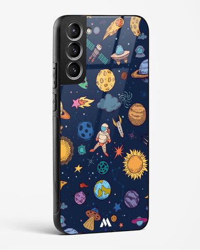 Space Frenzy Glass Case Phone Cover-(Samsung)