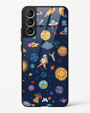 Space Frenzy Glass Case Phone Cover-(Samsung)