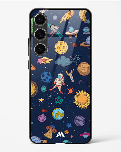 Space Frenzy Glass Case Phone Cover-(Samsung)