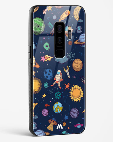 Space Frenzy Glass Case Phone Cover-(Samsung)