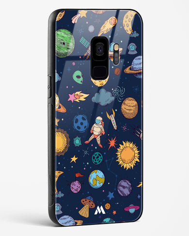 Space Frenzy Glass Case Phone Cover-(Samsung)