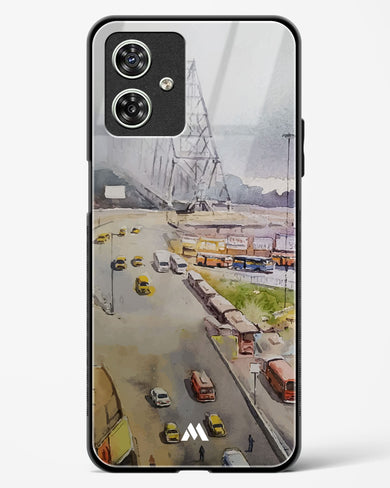 Vintage Kolkata in Watercolours Glass Case Phone Cover (Motorola)