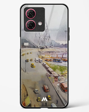 Vintage Kolkata in Watercolours Glass Case Phone Cover (Motorola)