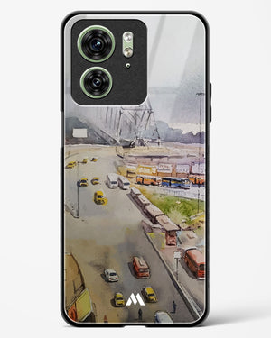 Vintage Kolkata in Watercolours Glass Case Phone Cover (Motorola)